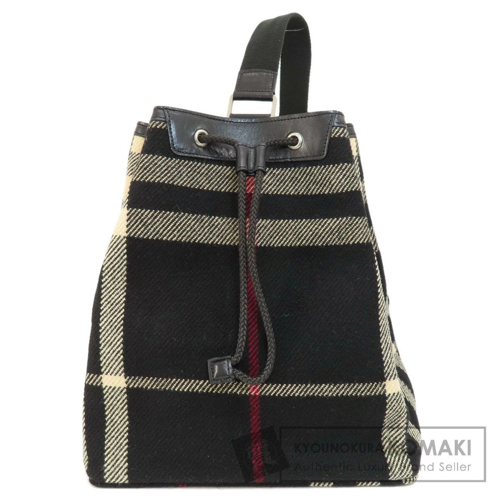 Burberry Hobo Check Canvas Shoulder Bag